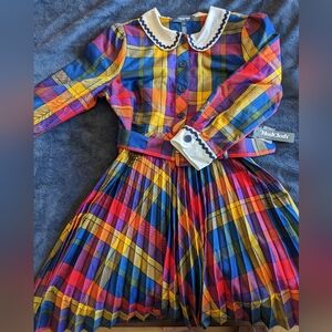 ModCloth Colorful Plaid Dress